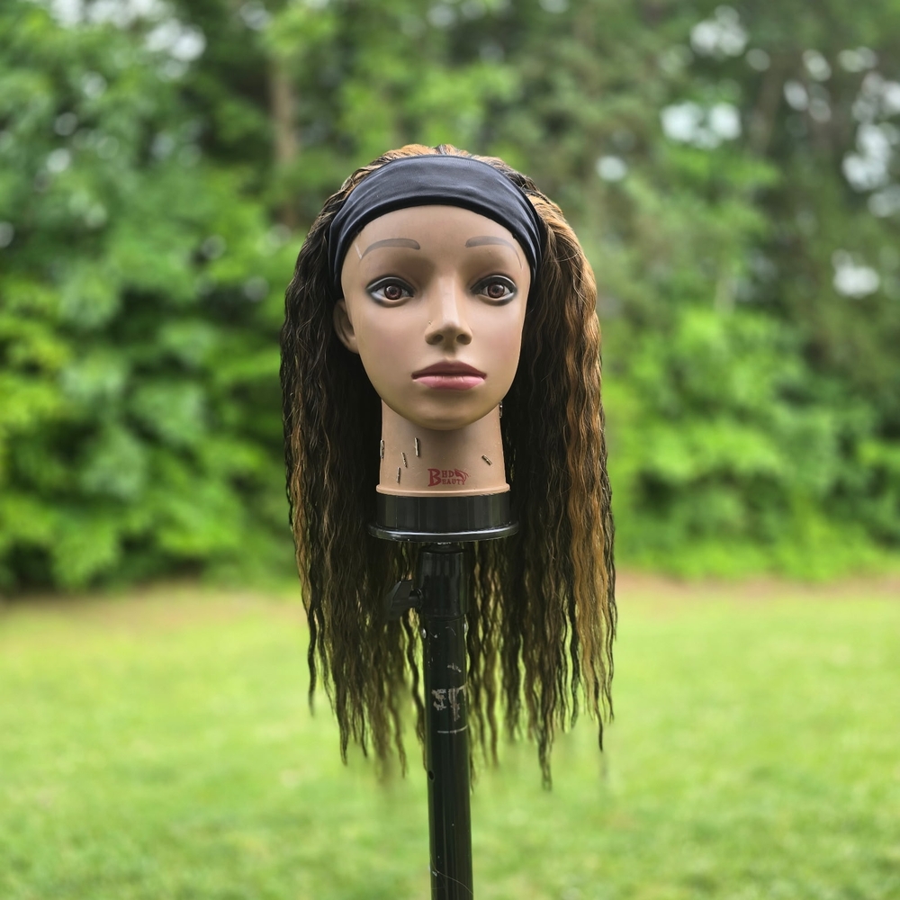 Black and Brown Wavy Hair Extensions with Natural Texture
